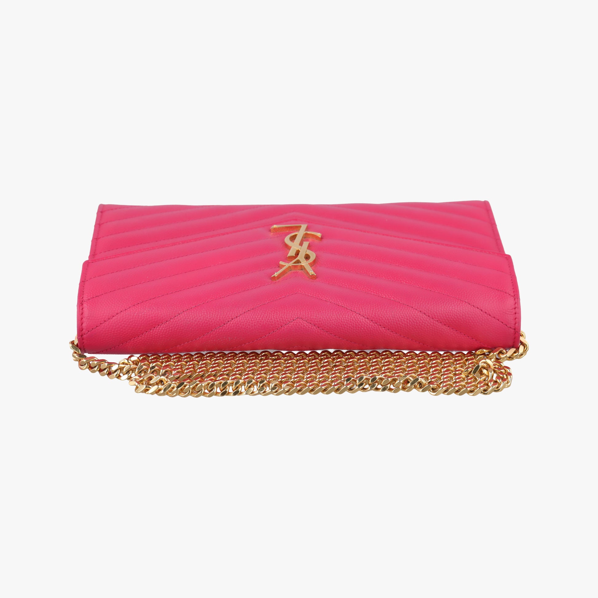 Envelope Fuchsia Grain de Poudre leather 377828 YBL377828.0915モノグラム フューシャピンク グレードプードル エンボスレザー 377828 YBL377828.0915