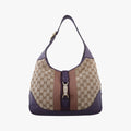 JACKIE 1961 beige×purple Canvas×leather 277520 I014543760ジャッキー1961 ベージュ×パープル キャンバス ×レザー 277520 I014543760