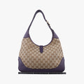 JACKIE 1961 beige×purple Canvas×leather 277520 I014543760ジャッキー1961 ベージュ×パープル キャンバス ×レザー 277520 I014543760