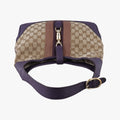 JACKIE 1961 beige×purple Canvas×leather 277520 I014543760ジャッキー1961 ベージュ×パープル キャンバス ×レザー 277520 I014543760