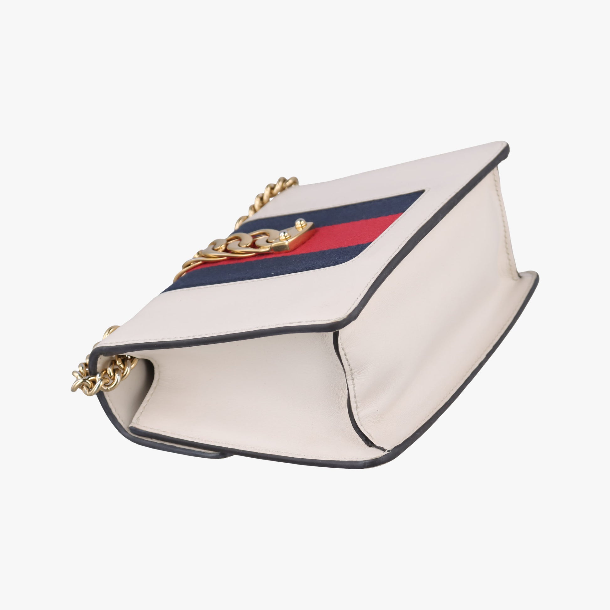 Sylvie Ivory×navy×red Leather 431666 I028155934シルヴィ アイボリー×ネイビー×レッド レザー 431666 I028155934