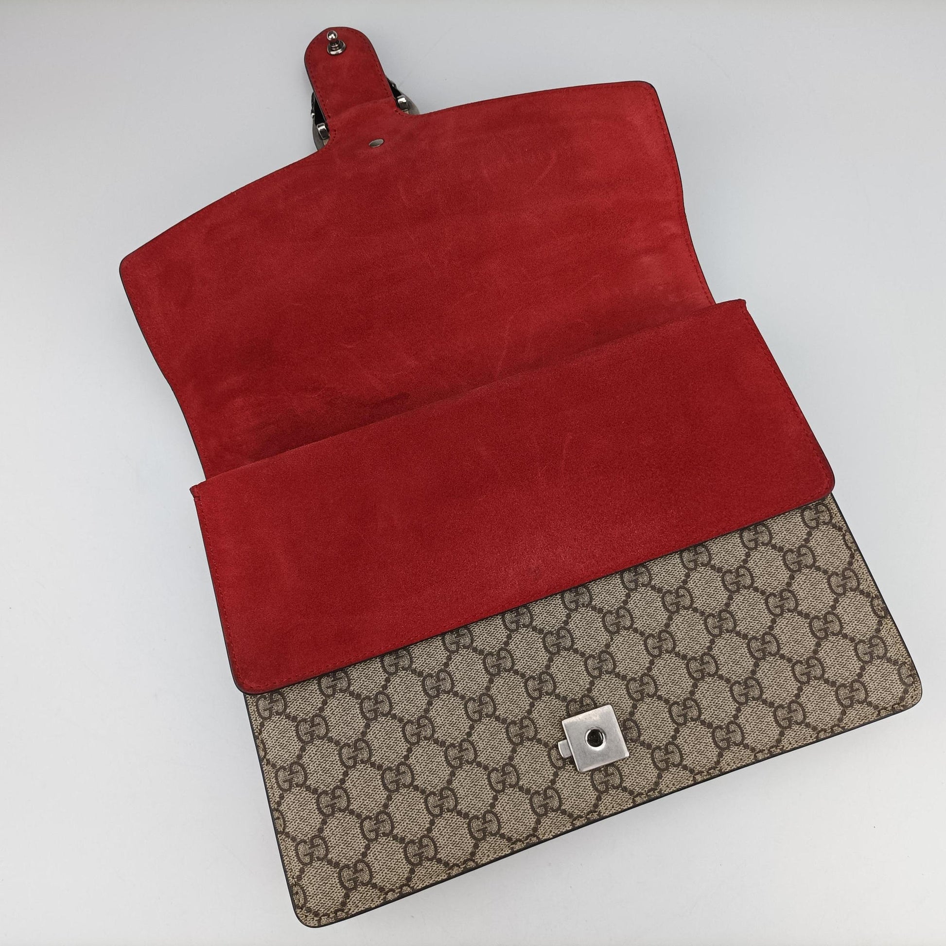 Dionysus beige×red PVC coated canvas × suede 403348 D020393455ディオニュソス ベージュ×レッド PVCコーティングキャンバス × スエード 403348 D020393455