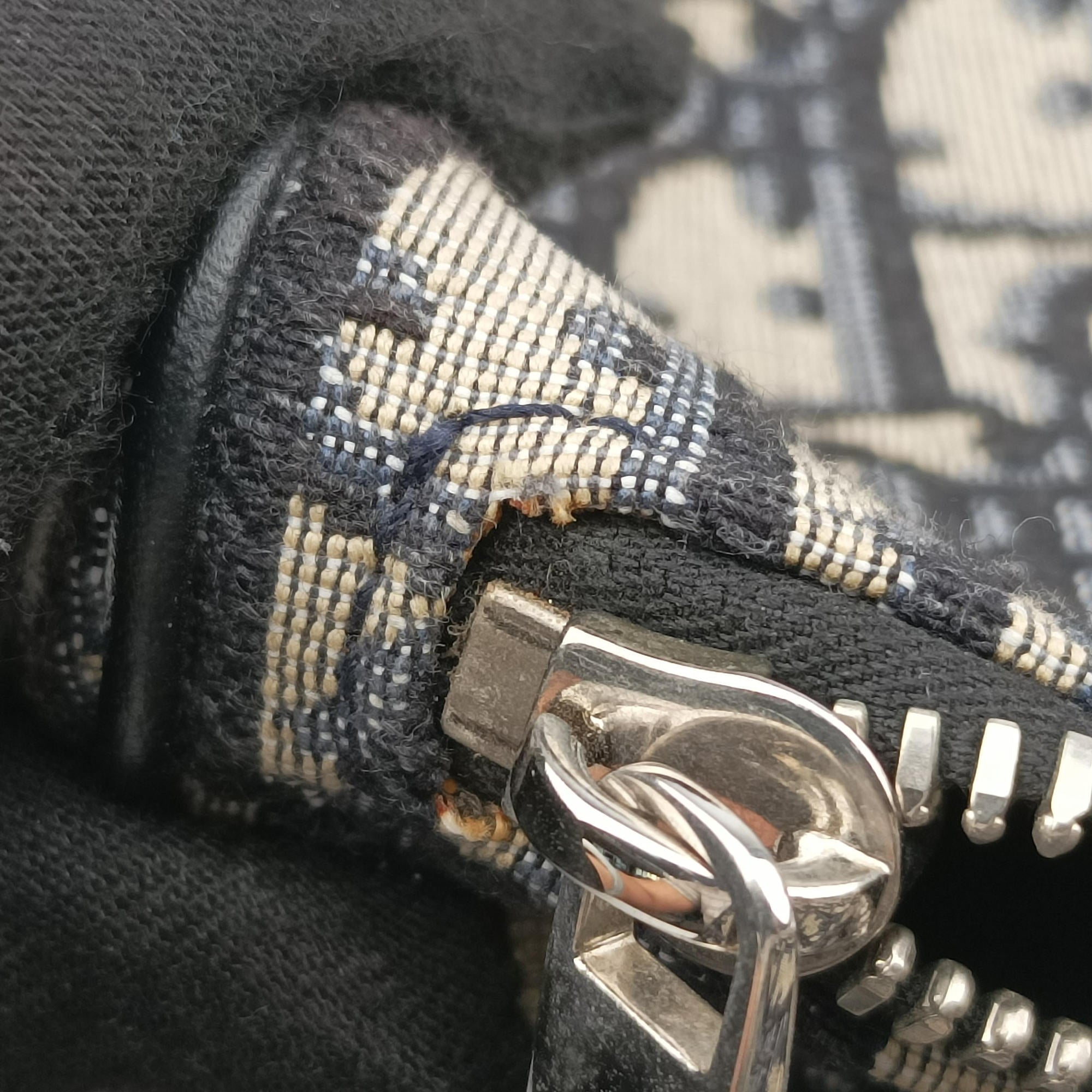 saddle Navy Jacquard×Leather 11-BO-0251サドル ネイビー ジャガード×レザー 11-BO-0251