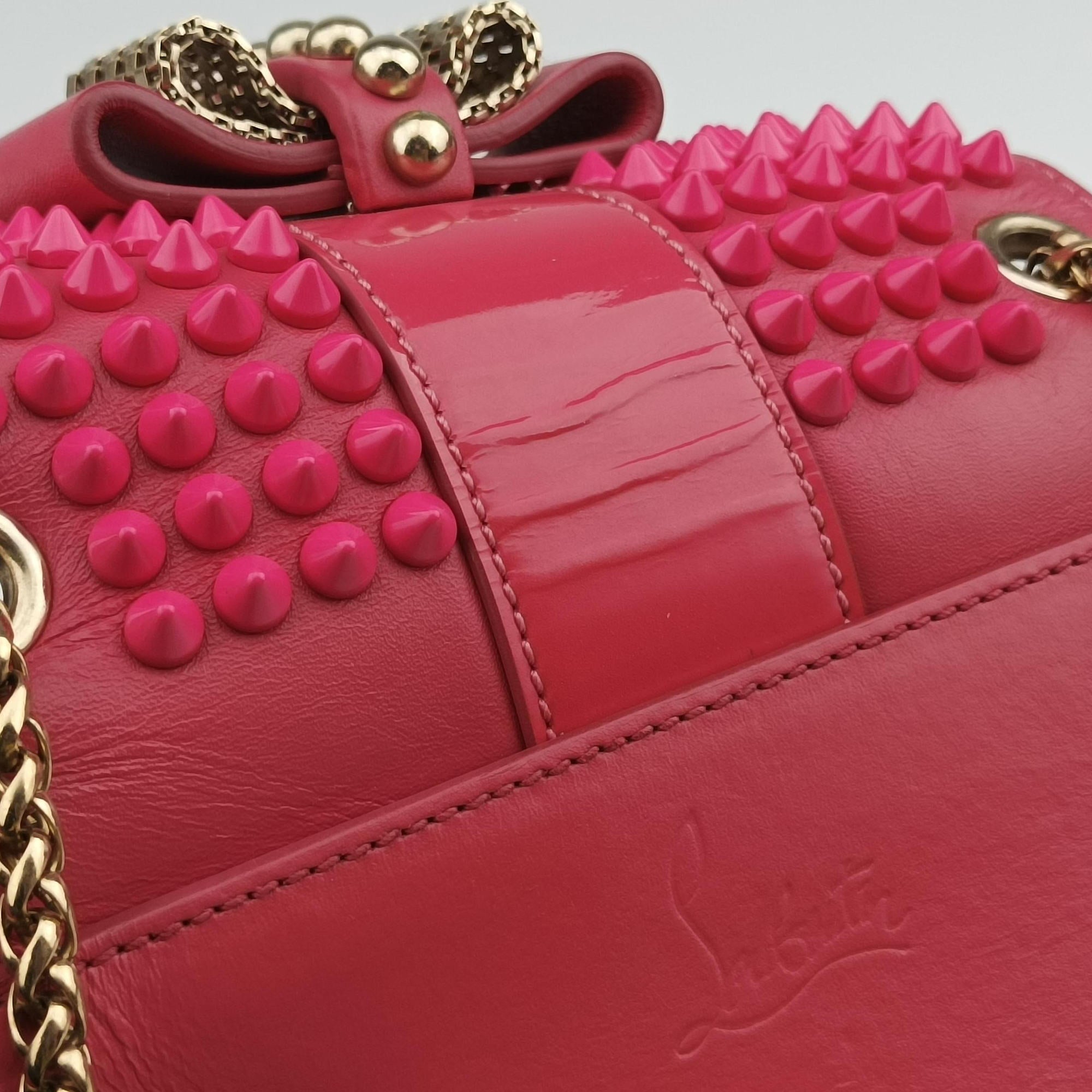 Sweet Charity Scarabe Spike Pink Leather 五スイート チャリティー スカラベ スパイク ピンク レザー 五