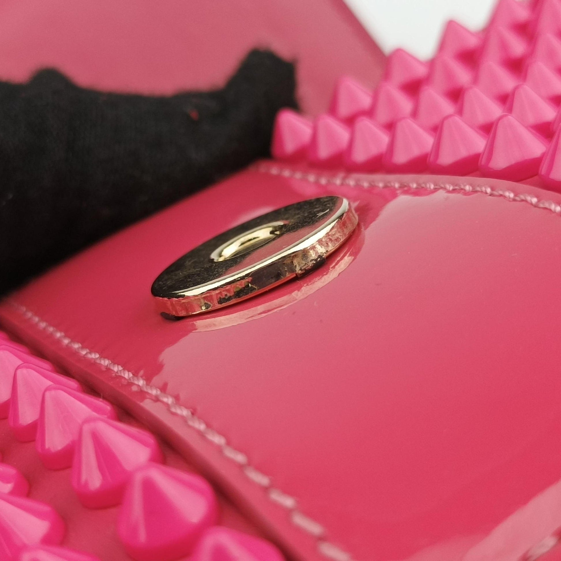 Sweet Charity Scarabe Spike Pink Leather 五スイート チャリティー スカラベ スパイク ピンク レザー 五