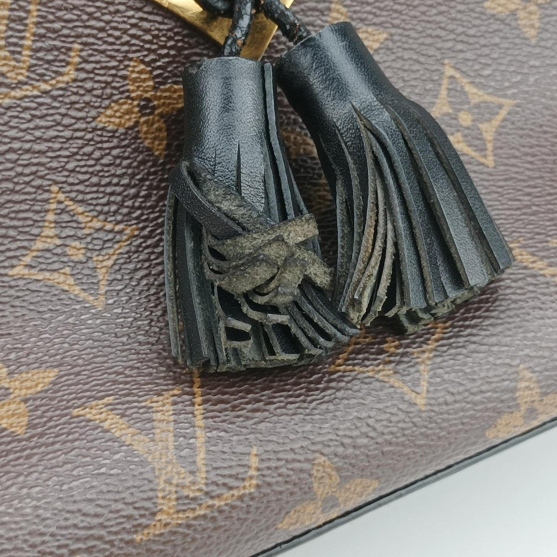 SAINTONGE brown×Noir Monogram Canvas×calf leather M43555 DU2108サントンジュ モノグラム/ブラウン×ノワール モノグラムキャンバス×カーフレザー M43555 DU2108