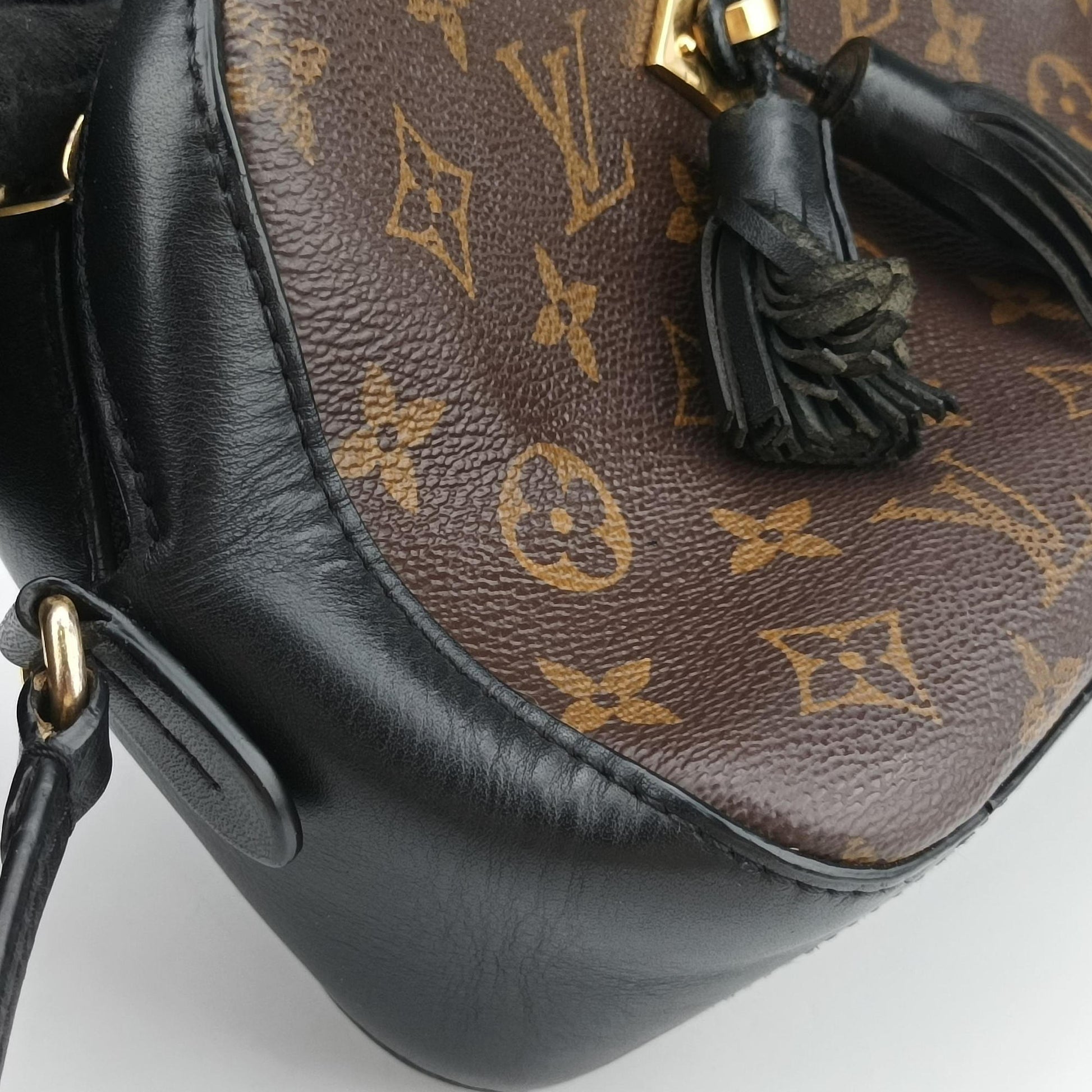 SAINTONGE brown×Noir Monogram Canvas×calf leather M43555 DU2108サントンジュ モノグラム/ブラウン×ノワール モノグラムキャンバス×カーフレザー M43555 DU2108