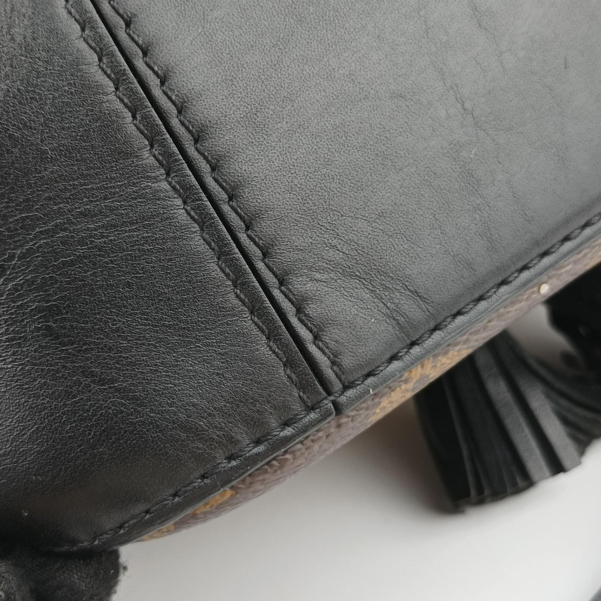 SAINTONGE brown×Noir Monogram Canvas×calf leather M43555 DU2108サントンジュ モノグラム/ブラウン×ノワール モノグラムキャンバス×カーフレザー M43555 DU2108