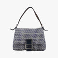 Baguette　Zucchino Navy×Grey canvas×leather 8BR001 Lot number unknownマンマバケット　ズッキーノ柄 ネイビー×グレー キャンバス×レザー 8BR001 製番不明