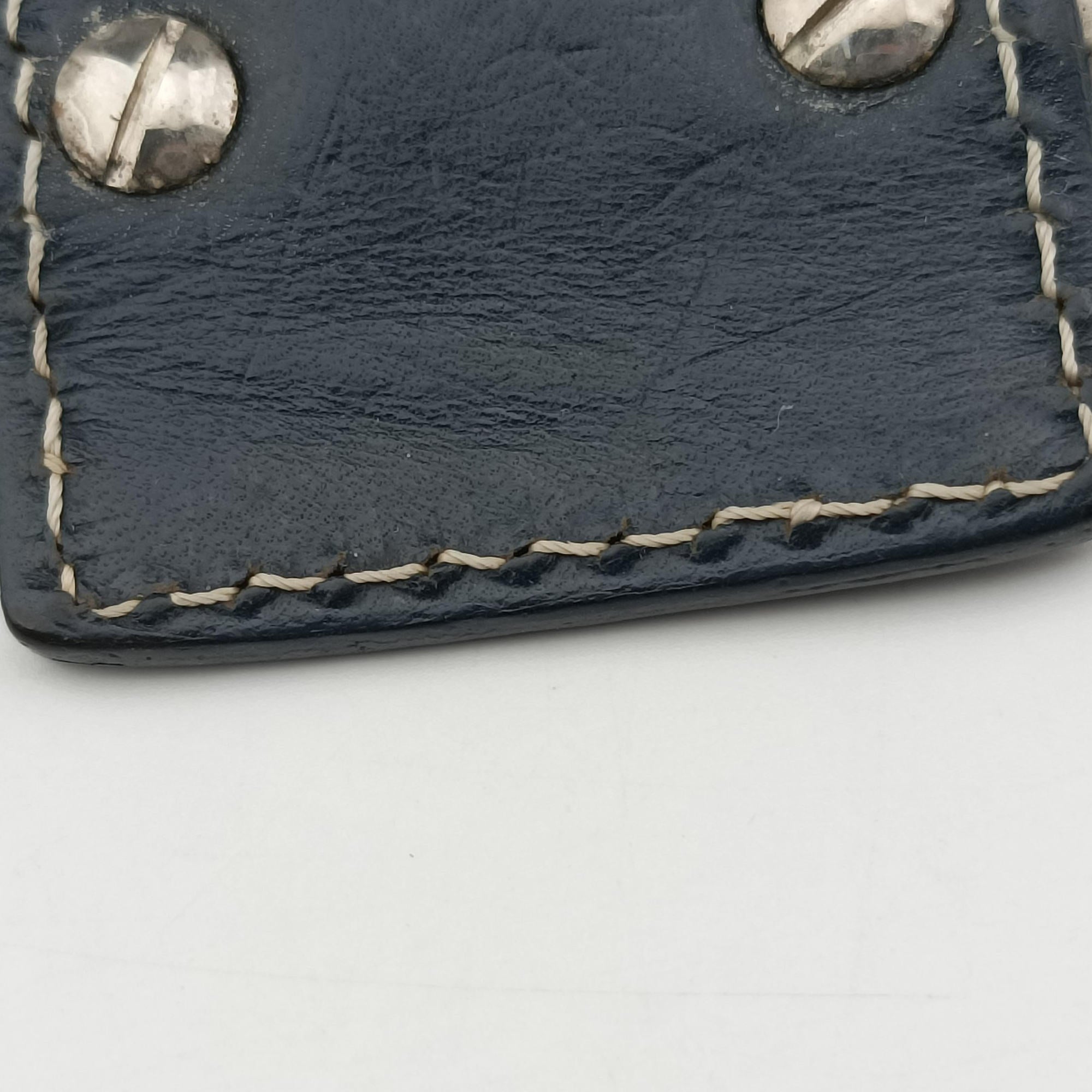 Baguette　Zucchino Navy×Grey canvas×leather 8BR001 Lot number unknownマンマバケット　ズッキーノ柄 ネイビー×グレー キャンバス×レザー 8BR001 製番不明