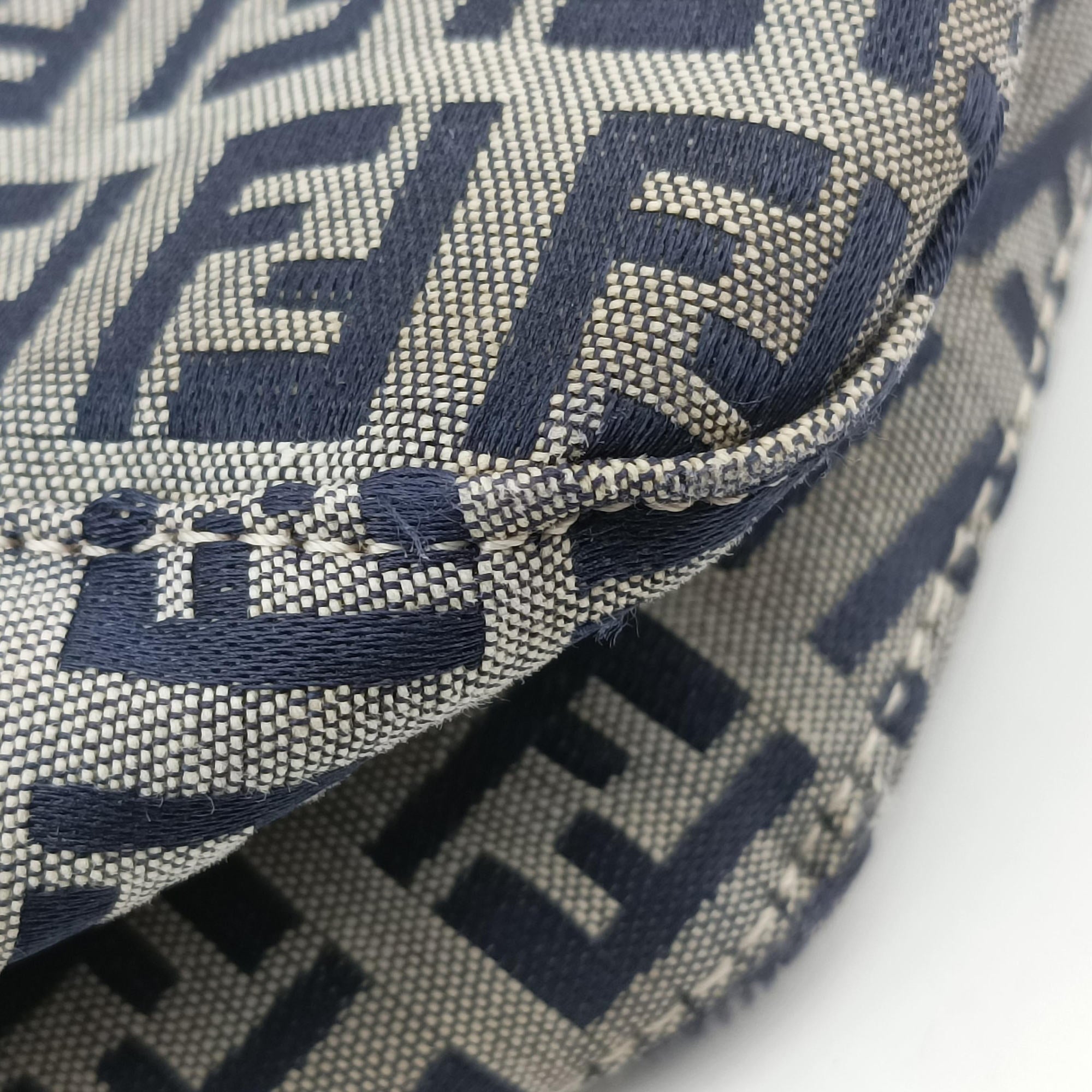 Baguette　Zucchino Navy×Grey canvas×leather 8BR001 Lot number unknownマンマバケット　ズッキーノ柄 ネイビー×グレー キャンバス×レザー 8BR001 製番不明