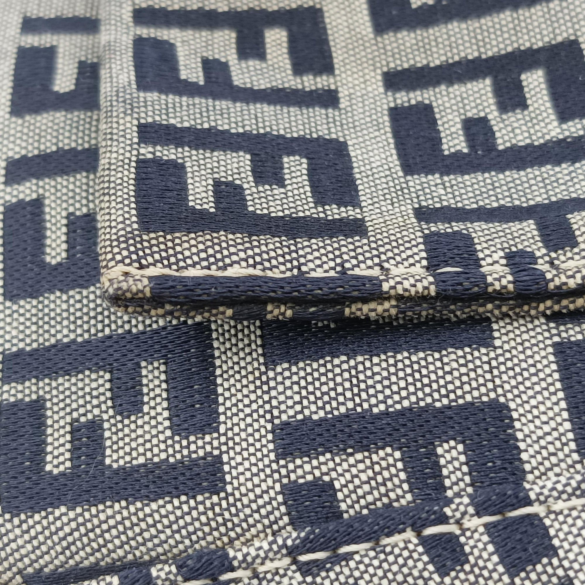 Baguette　Zucchino Navy×Grey canvas×leather 8BR001 Lot number unknownマンマバケット　ズッキーノ柄 ネイビー×グレー キャンバス×レザー 8BR001 製番不明