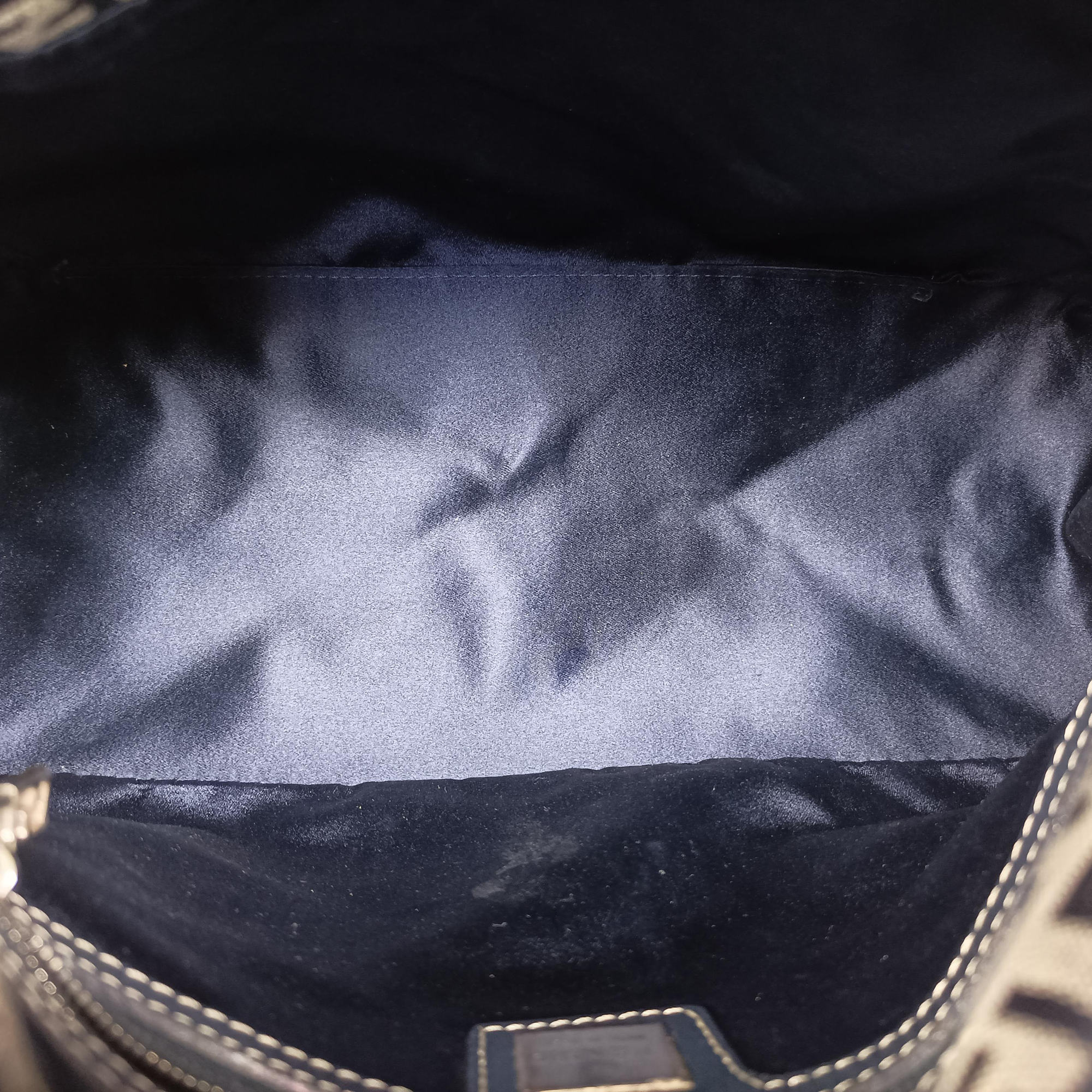 Baguette　Zucchino Navy×Grey canvas×leather 8BR001 Lot number unknownマンマバケット　ズッキーノ柄 ネイビー×グレー キャンバス×レザー 8BR001 製番不明