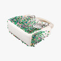 Lady Dior White×Multicolor Satin × Sequin × Bead Embellishments 02-MA-0194レディディオール ホワイト×マルチカラー サテン ×スパンコール×ビーズ刺繍  02-MA-0194
