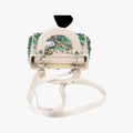 Lady Dior White×Multicolor Satin × Sequin × Bead Embellishments 02-MA-0194レディディオール ホワイト×マルチカラー サテン ×スパンコール×ビーズ刺繍  02-MA-0194