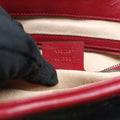GG Marmont Black×red Leather 498109 A030030509GGマーモント ブラック×レッド レザー 498109 A030030509
