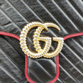 GG Marmont Black×red Leather 498109 A030030509GGマーモント ブラック×レッド レザー 498109 A030030509