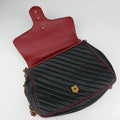 GG Marmont Black×red Leather 498109 A030030509GGマーモント ブラック×レッド レザー 498109 A030030509