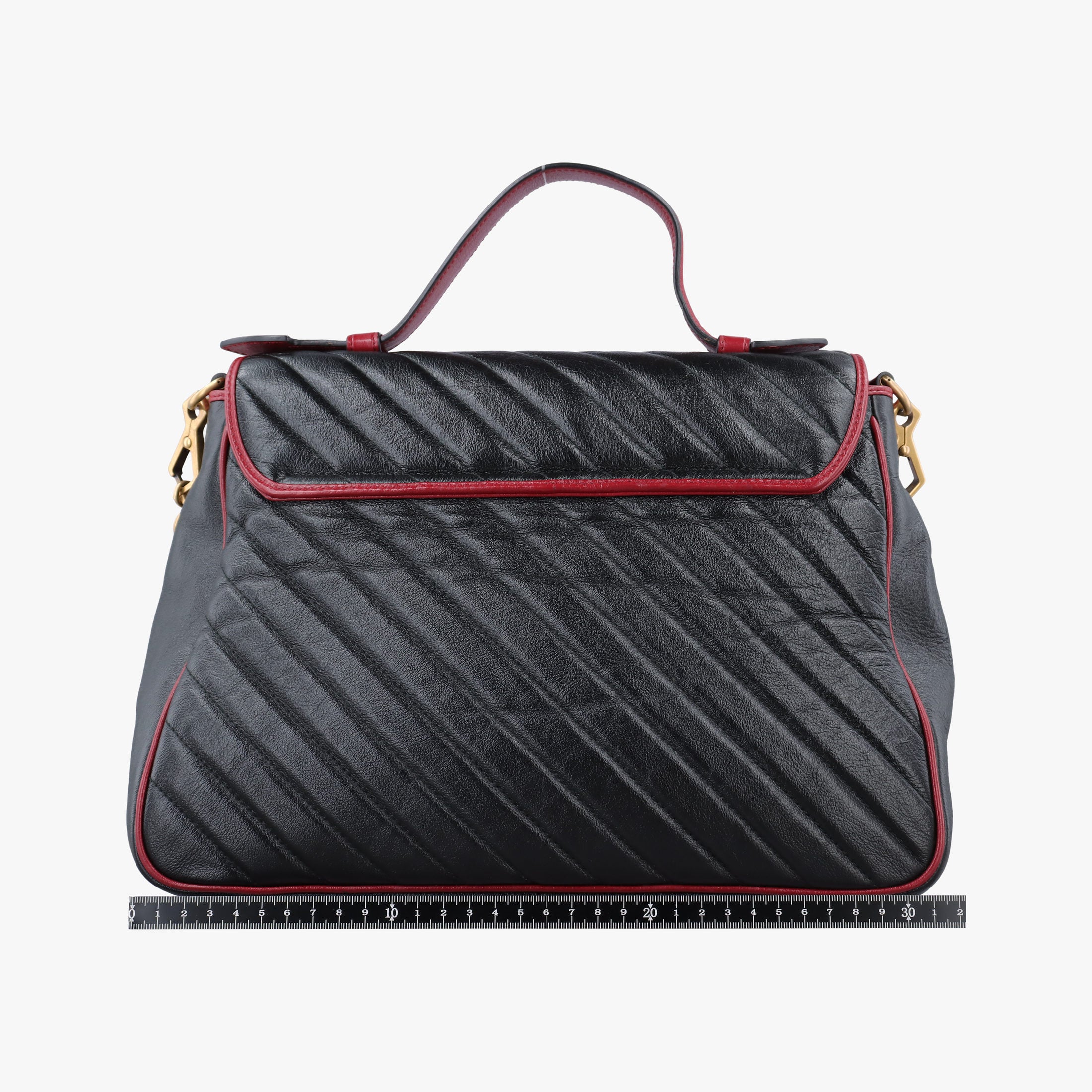GG Marmont Black×red Leather 498109 A030030509GGマーモント ブラック×レッド レザー 498109 A030030509