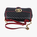 GG Marmont Black×red Leather 498109 A030030509GGマーモント ブラック×レッド レザー 498109 A030030509