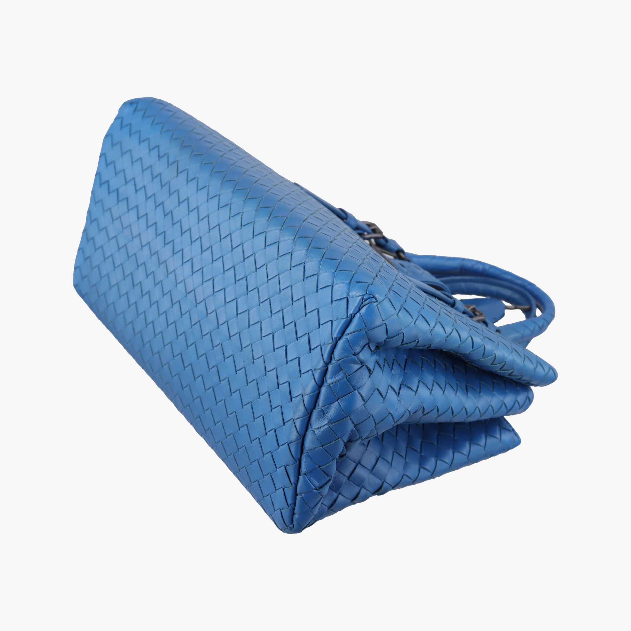 Roma Intrecciato Blue lambskin B02460518Fローマ イントレチャート ブルー ラムスキン B02460518F