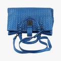 Roma Intrecciato Blue lambskin B02460518Fローマ イントレチャート ブルー ラムスキン B02460518F