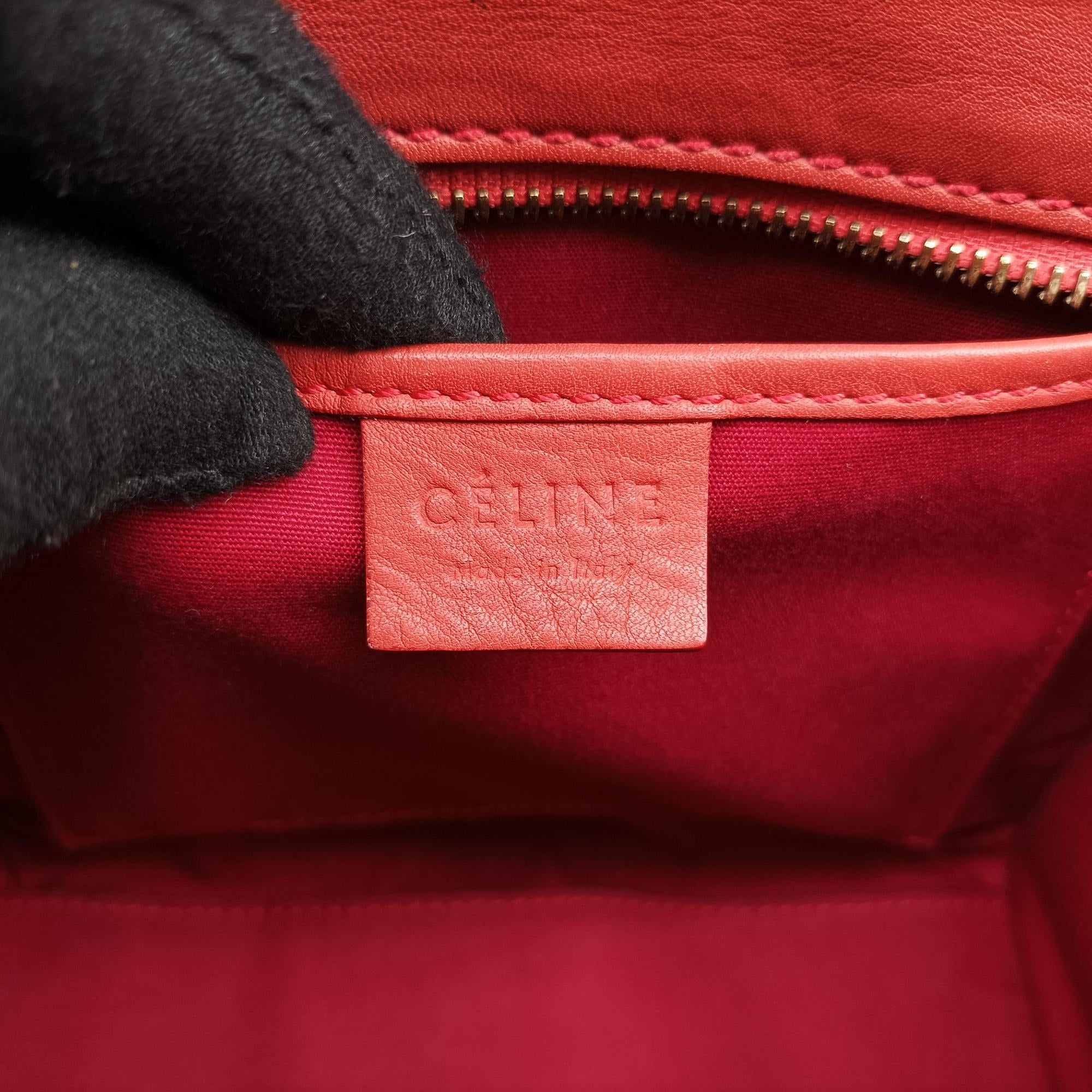 Luggage Mini Shopper Red Leather F-UP-0161ラゲージミニショッパー レッド レザー F-UP-0161