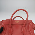 Luggage Mini Shopper Red Leather F-UP-0161ラゲージミニショッパー レッド レザー F-UP-0161