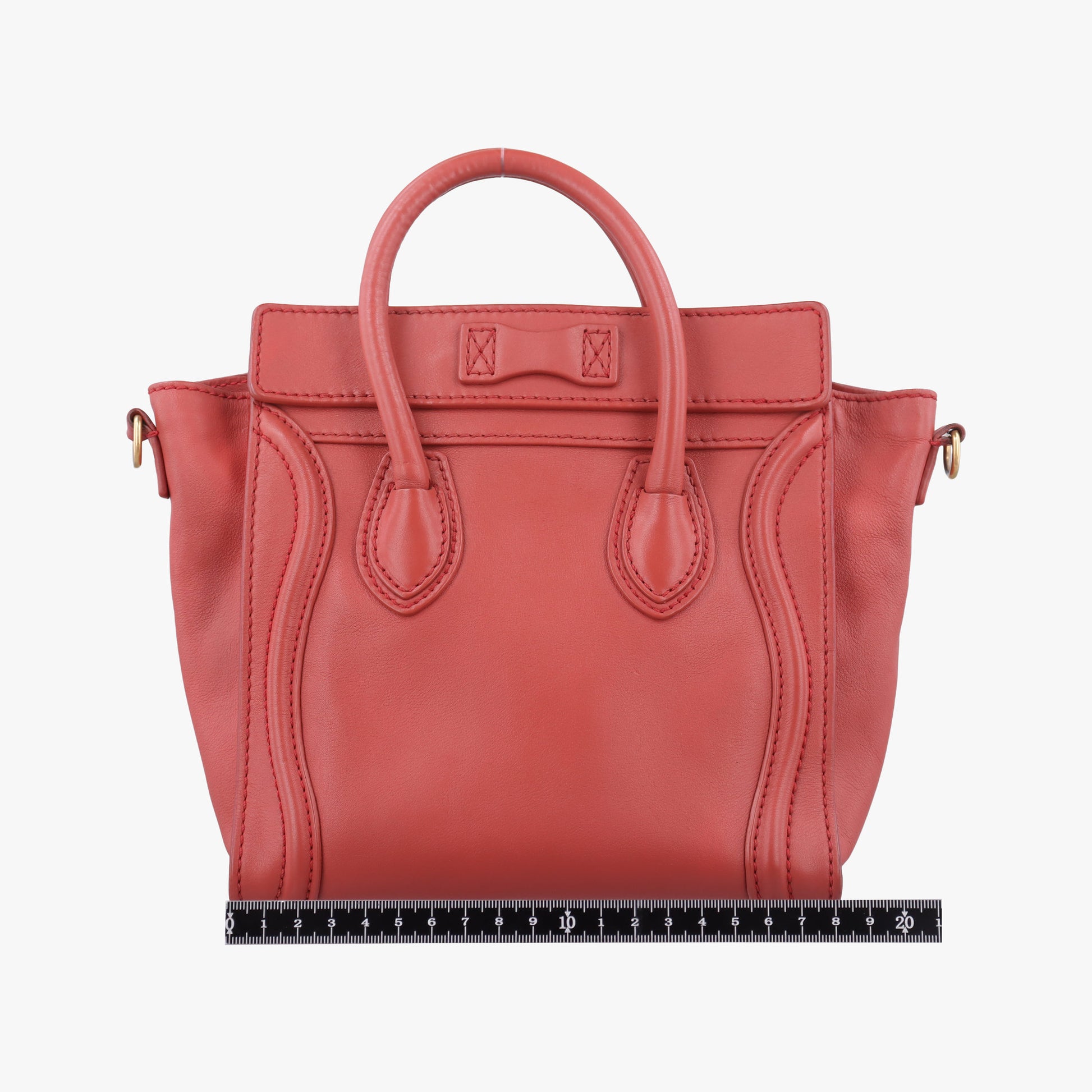 Luggage Mini Shopper Red Leather F-UP-0161ラゲージミニショッパー レッド レザー F-UP-0161