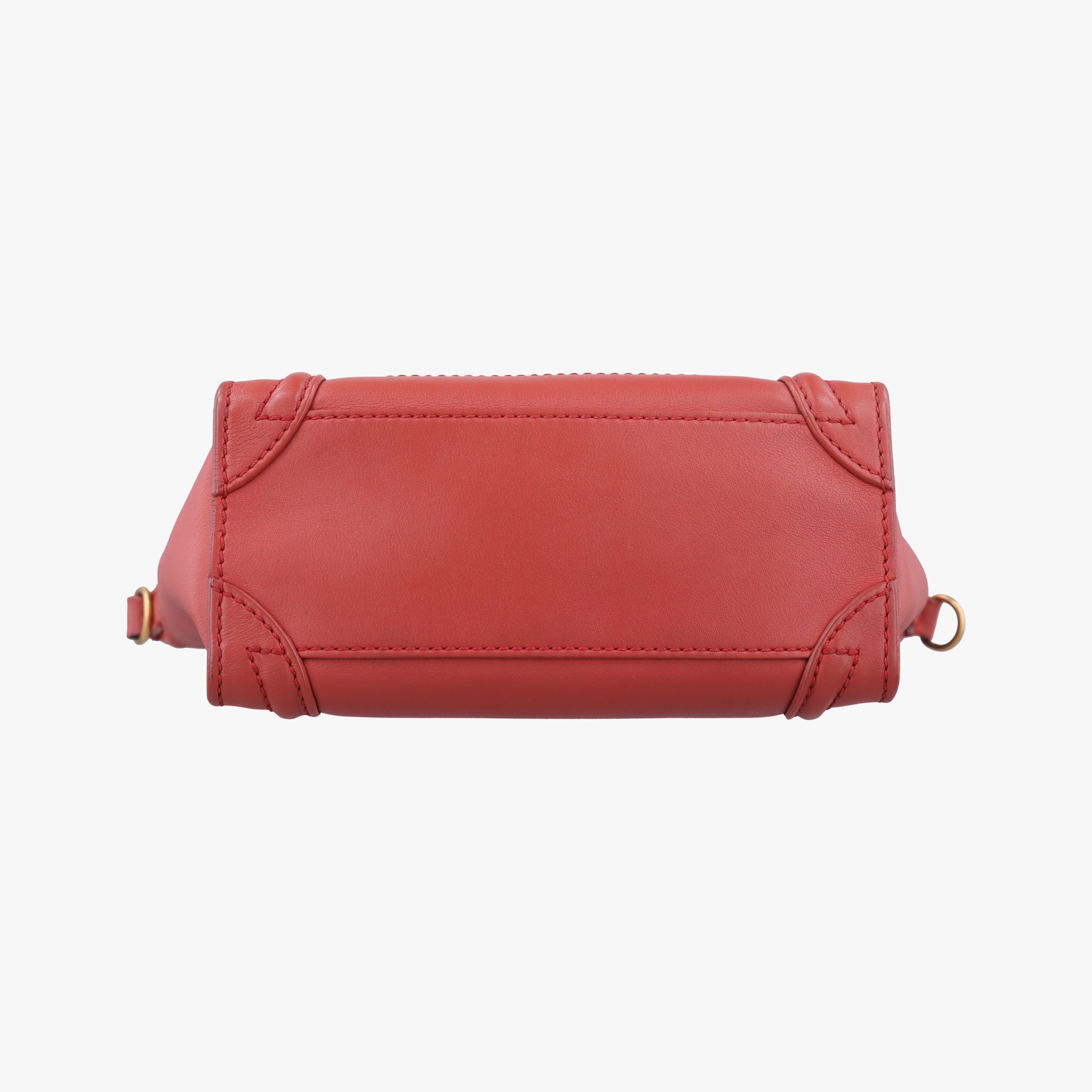 Luggage Mini Shopper Red Leather F-UP-0161ラゲージミニショッパー レッド レザー F-UP-0161