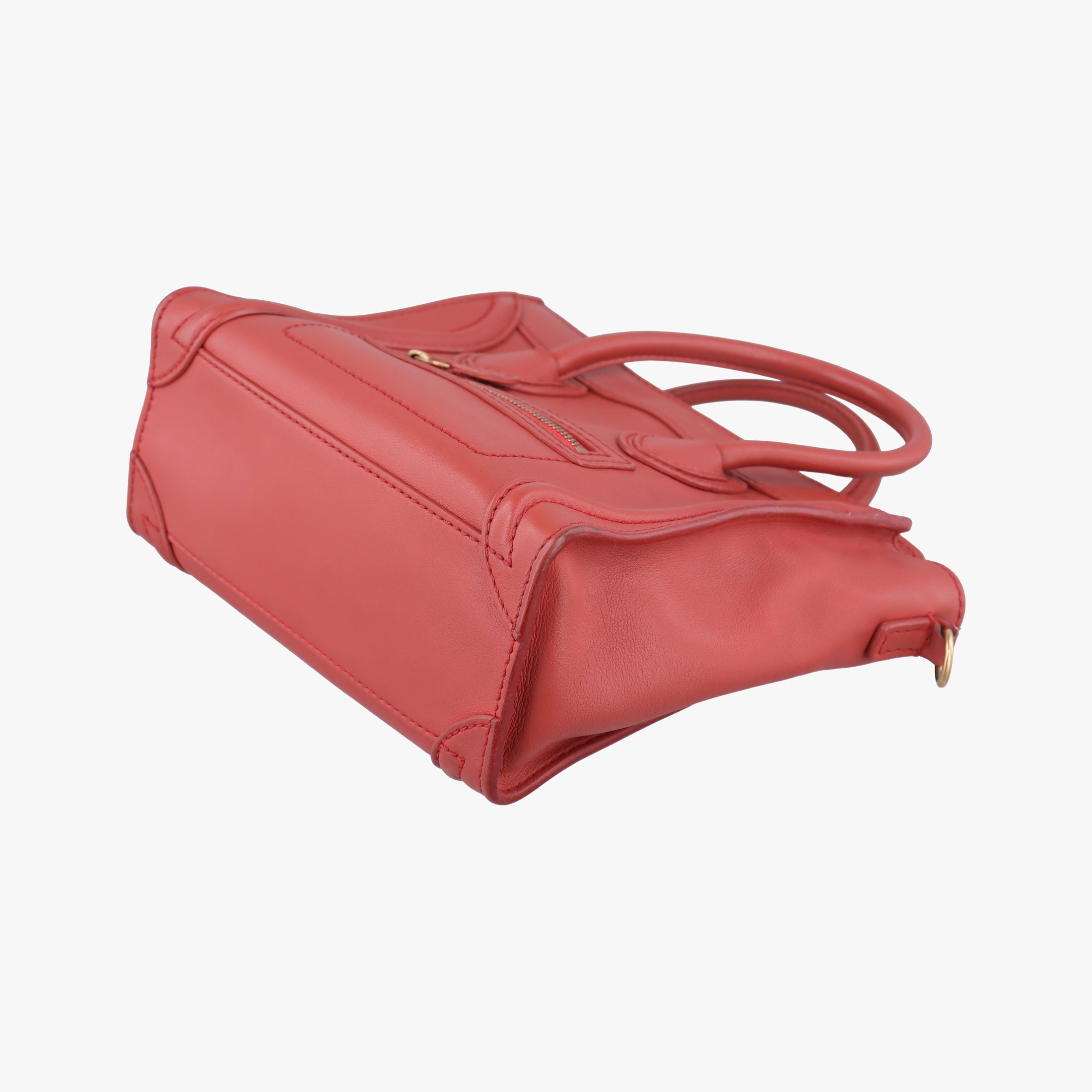 Luggage Mini Shopper Red Leather F-UP-0161ラゲージミニショッパー レッド レザー F-UP-0161