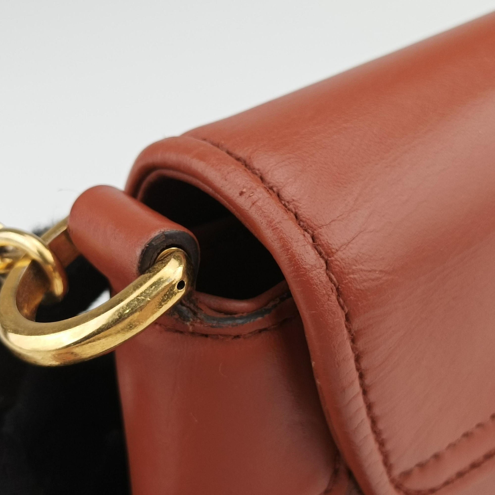 Nubuck Tigrette Chain Brown leather 290684 B011686032ヌバックティグレットチェーン ブラウン レザー 290684 B011686032