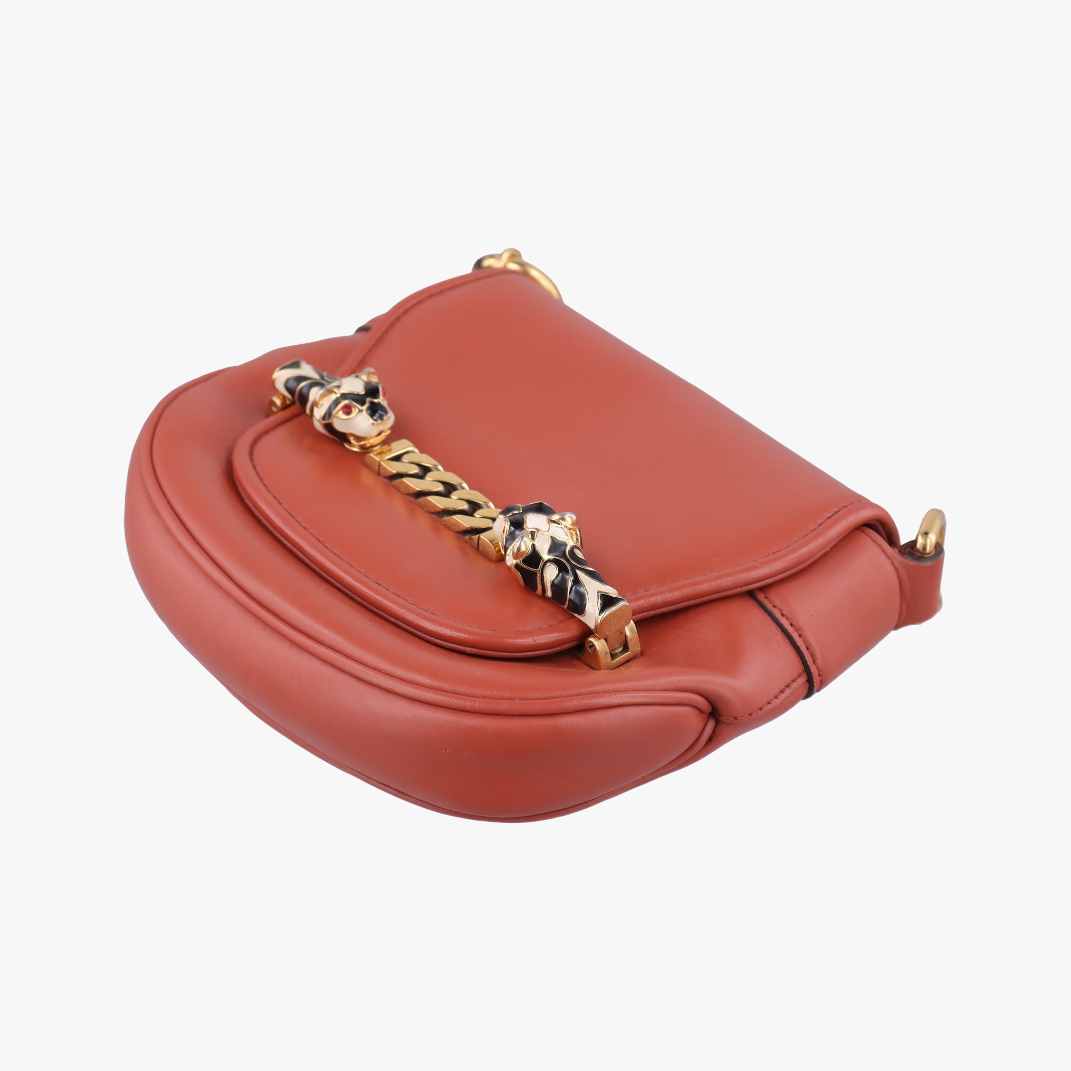 Nubuck Tigrette Chain Brown leather 290684 B011686032ヌバックティグレットチェーン ブラウン レザー 290684 B011686032