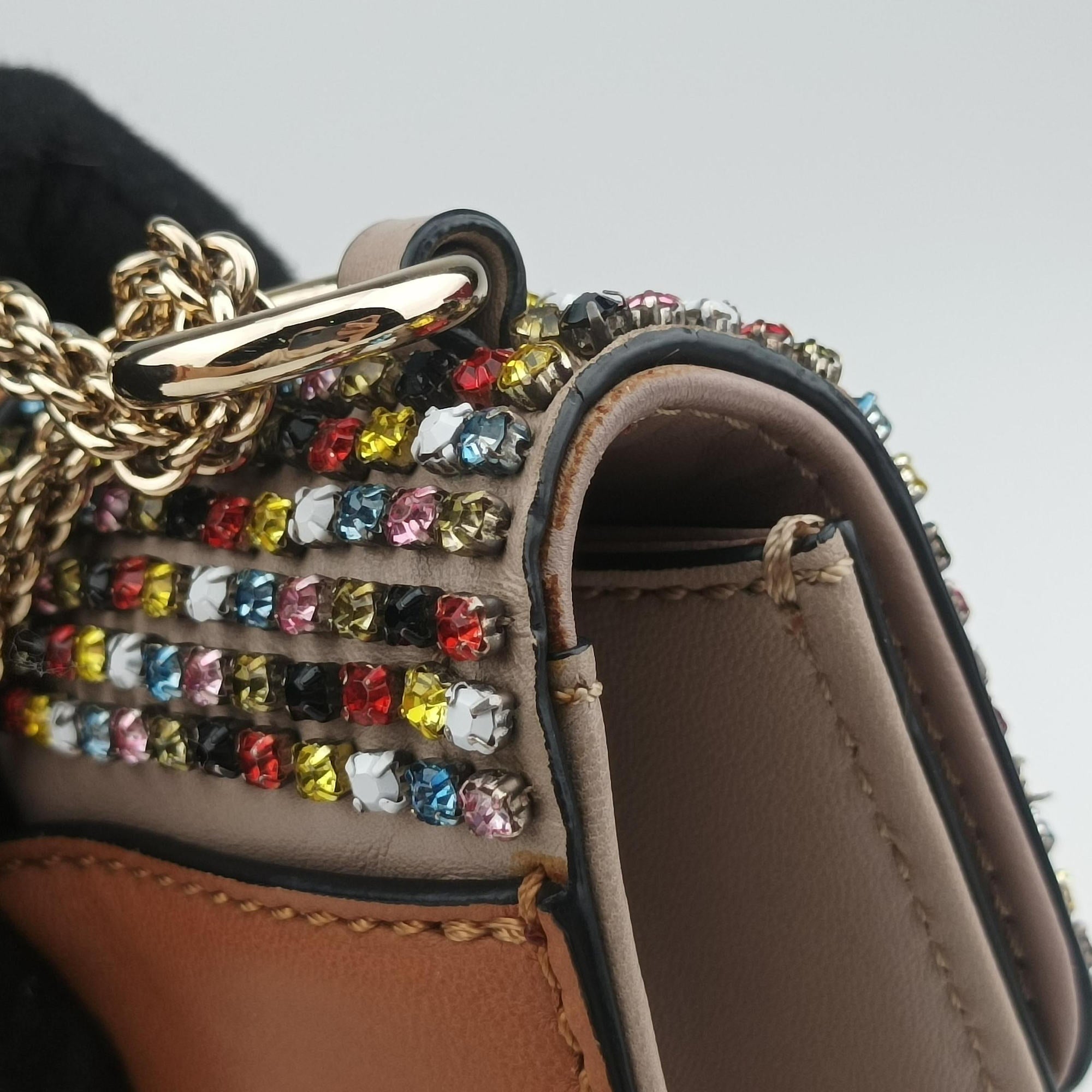 Glam Lock Multicolor Leather ×Crystal Embellishments BL-I898RMT1グラムロック マルチカラー レザー×クリスタルビジュー  BL-I898RMT1