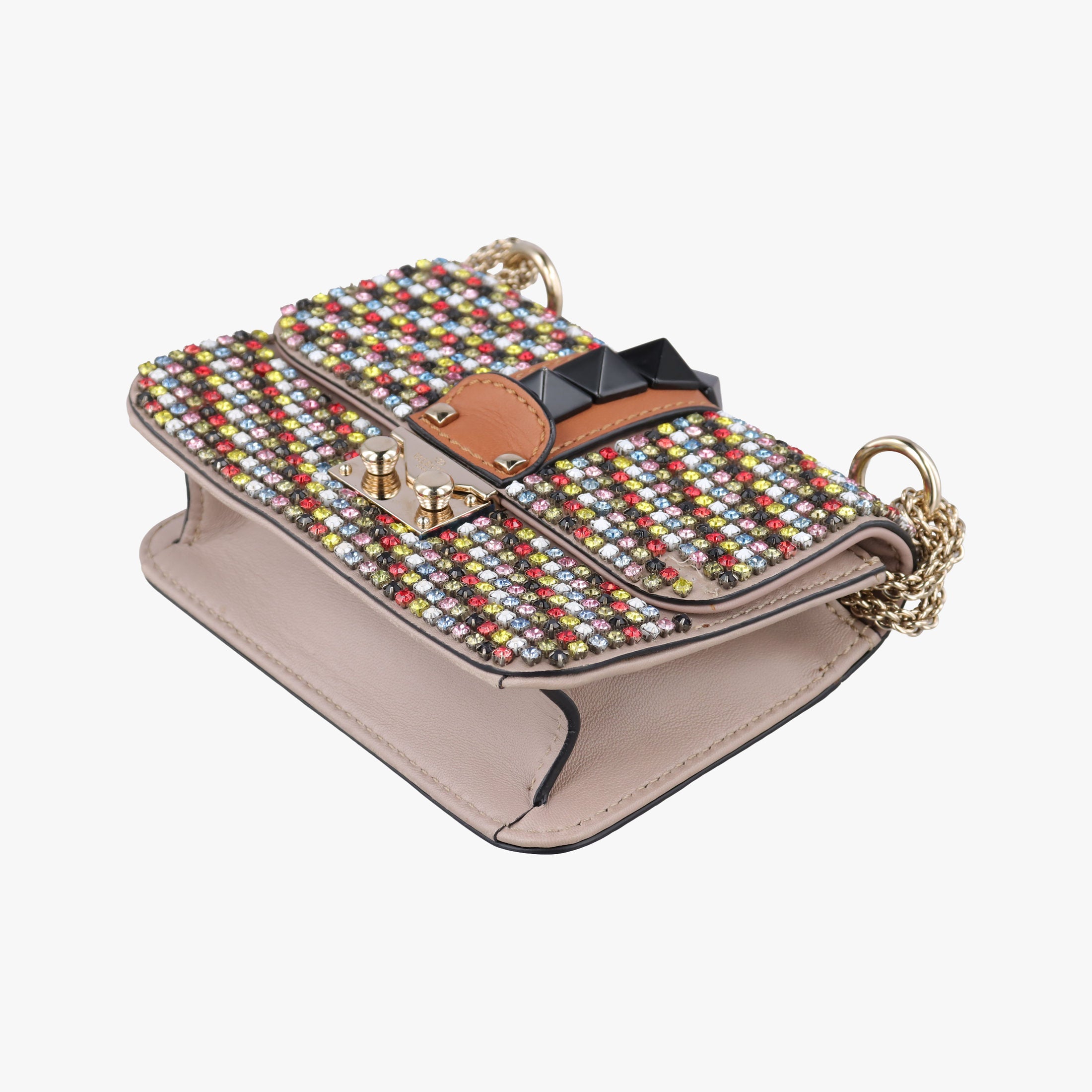 Glam Lock Multicolor Leather ×Crystal Embellishments BL-I898RMT1グラムロック マルチカラー レザー×クリスタルビジュー  BL-I898RMT1