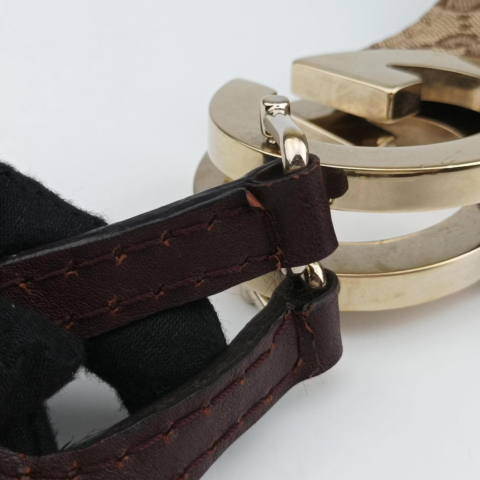 Charlotte BeigexBordeaux canvasxLeather 203503 I6966941シャーロット ベージュ x ボルドー キャンバス xレザー 203503 I6966941