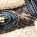 Monogram Shearling Thunder Tote Brown Monogram × Cream Coated Monogram Canvas x Shearling x Patent M95573 RC4057モノグラム シアリング サンダー トート モノグラム ブラウン ×クリーム コーティングキャンバス×シアリング×パテント M95573 RC4057