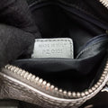 Zucchino Glitter Logo Silver × Gray Leather PZ 0101ズッカ柄 ズッキーノ グリッターロゴ シルバー × グレー レザー PZ 0101