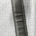 Zucchino Glitter Logo Silver × Gray Leather PZ 0101ズッカ柄 ズッキーノ グリッターロゴ シルバー × グレー レザー PZ 0101