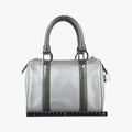 Zucchino Glitter Logo Silver × Gray Leather PZ 0101ズッカ柄 ズッキーノ グリッターロゴ シルバー × グレー レザー PZ 0101