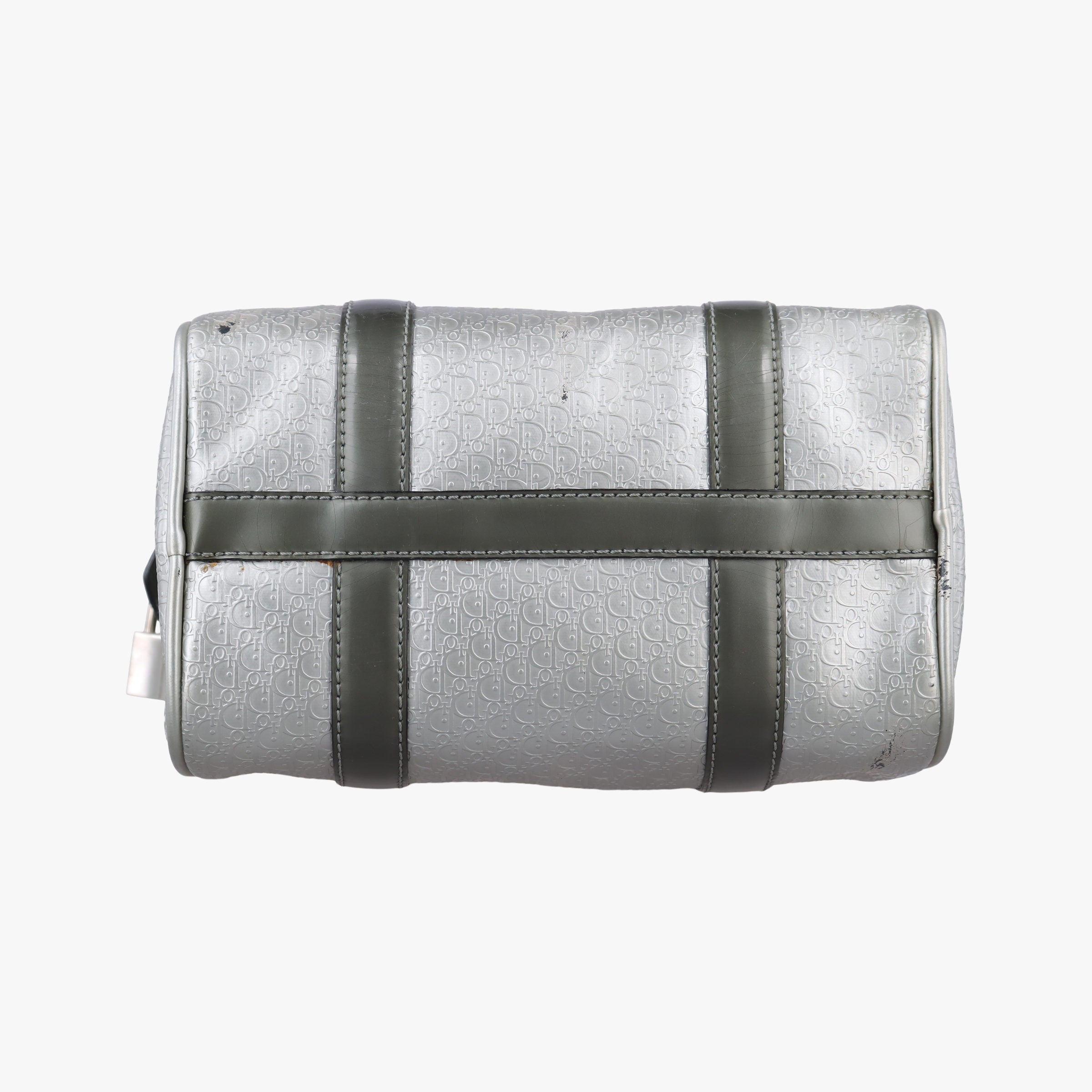 Zucchino Glitter Logo Silver × Gray Leather PZ 0101ズッカ柄 ズッキーノ グリッターロゴ シルバー × グレー レザー PZ 0101