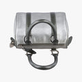 Zucchino Glitter Logo Silver × Gray Leather PZ 0101ズッカ柄 ズッキーノ グリッターロゴ シルバー × グレー レザー PZ 0101