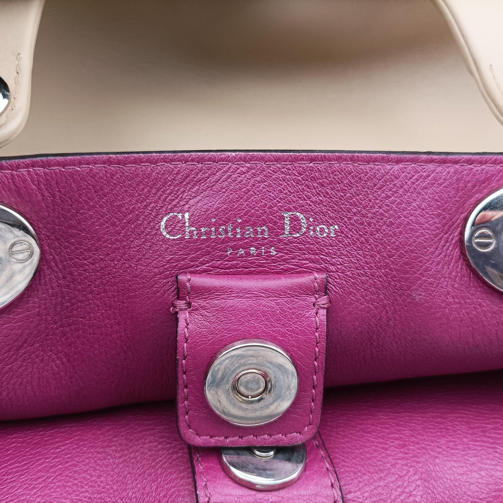 Diorissimo Beige Leather 19-MA-0132ディオリッシモ ベージュ レザー 19-MA-0132