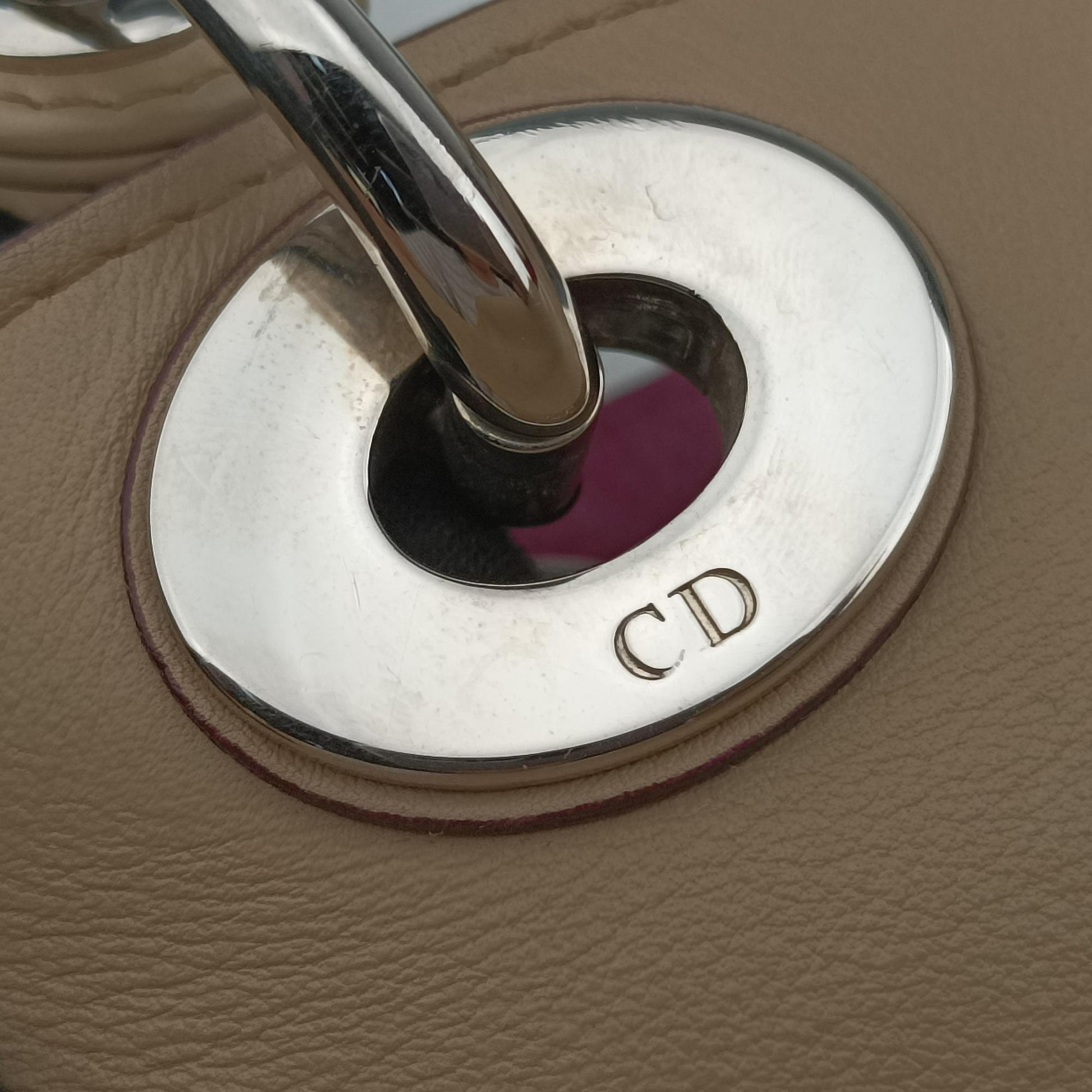 Diorissimo Beige Leather 19-MA-0132ディオリッシモ ベージュ レザー 19-MA-0132