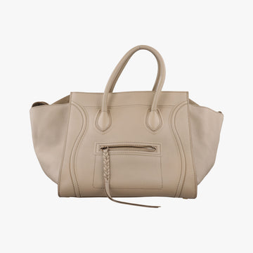 Luggage Small Square Phantom Beige Leather F-CU-0132ラゲージスモールスクエアファントム ベージュ レザー F-CU-0132