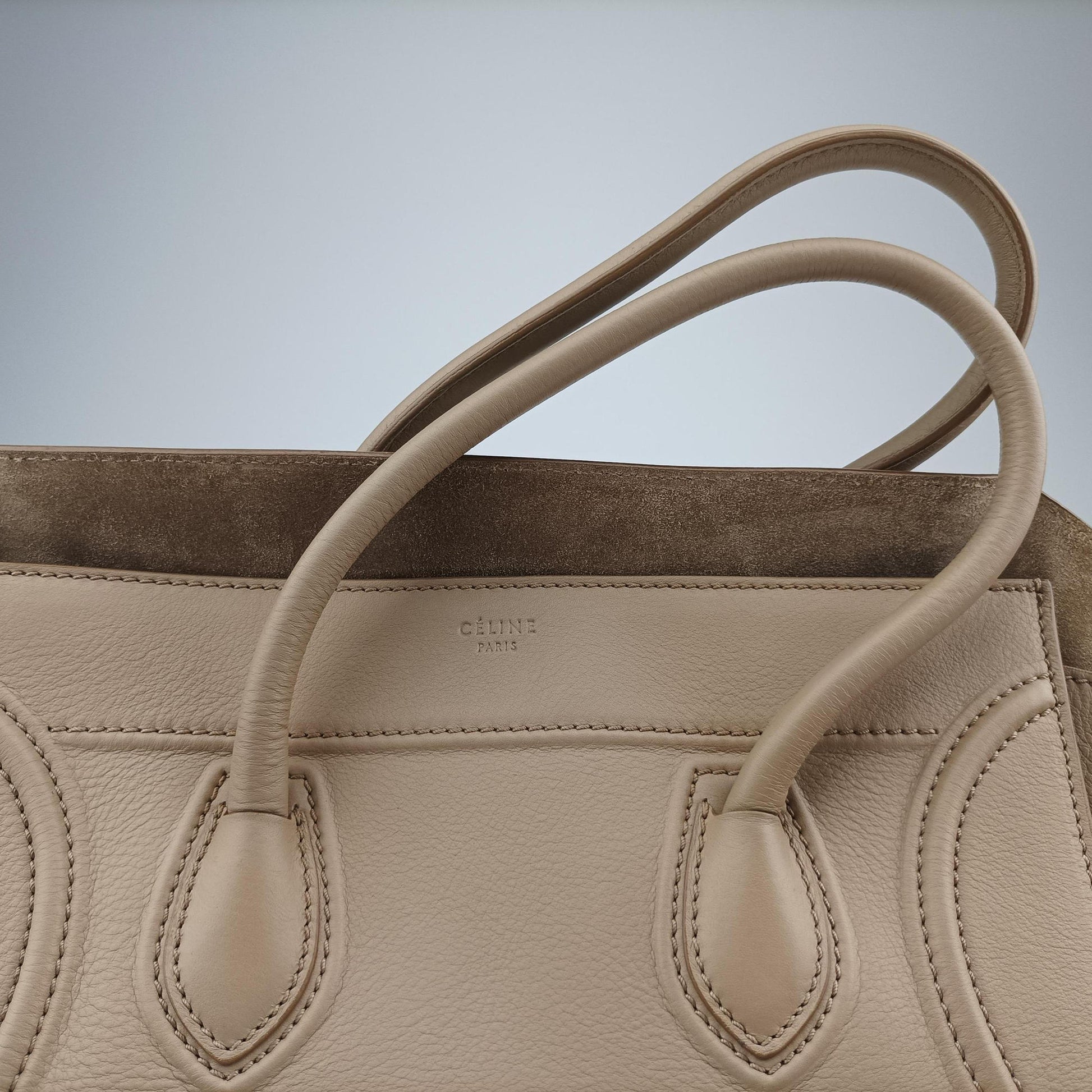 Luggage Small Square Phantom Beige Leather F-CU-0132ラゲージスモールスクエアファントム ベージュ レザー F-CU-0132