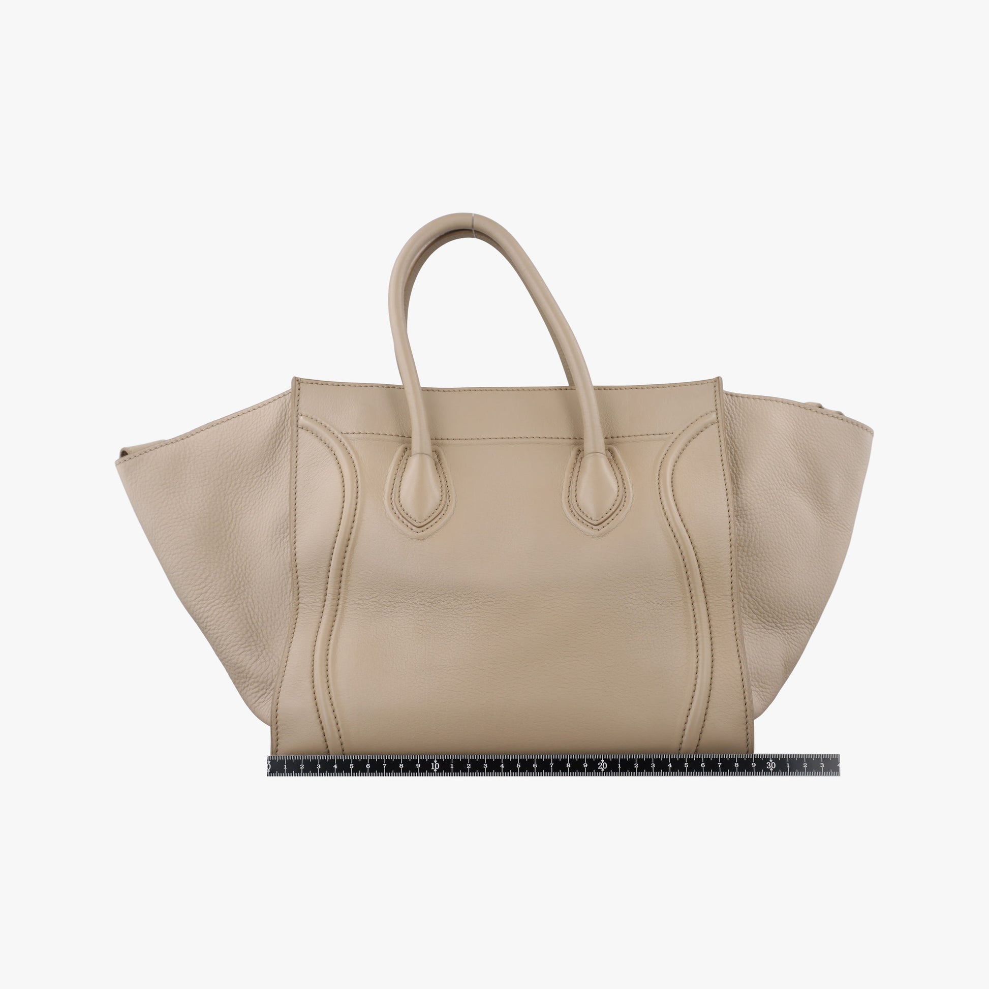 Luggage Small Square Phantom Beige Leather F-CU-0132ラゲージスモールスクエアファントム ベージュ レザー F-CU-0132