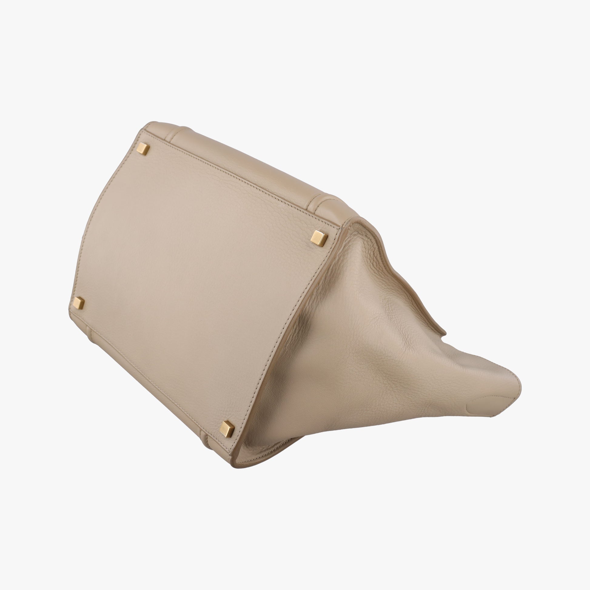 Luggage Small Square Phantom Beige Leather F-CU-0132ラゲージスモールスクエアファントム ベージュ レザー F-CU-0132