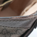 OPHIDIA Beige×Brown×Red×Green PVC coated canvas×Leather 524537 C026468528オフィディア ベージュ×ブラウン×レッド×グリーン PVCコーティングキャンバス×レザー 524537 C026468528