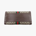 OPHIDIA Beige×Brown×Red×Green PVC coated canvas×Leather 524537 C026468528オフィディア ベージュ×ブラウン×レッド×グリーン PVCコーティングキャンバス×レザー 524537 C026468528